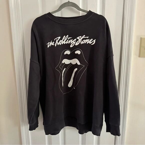 The Rolling Stones Graphic Crewneck Sweatshirt Women’s Size Medium H&M - Picture 1 of 7